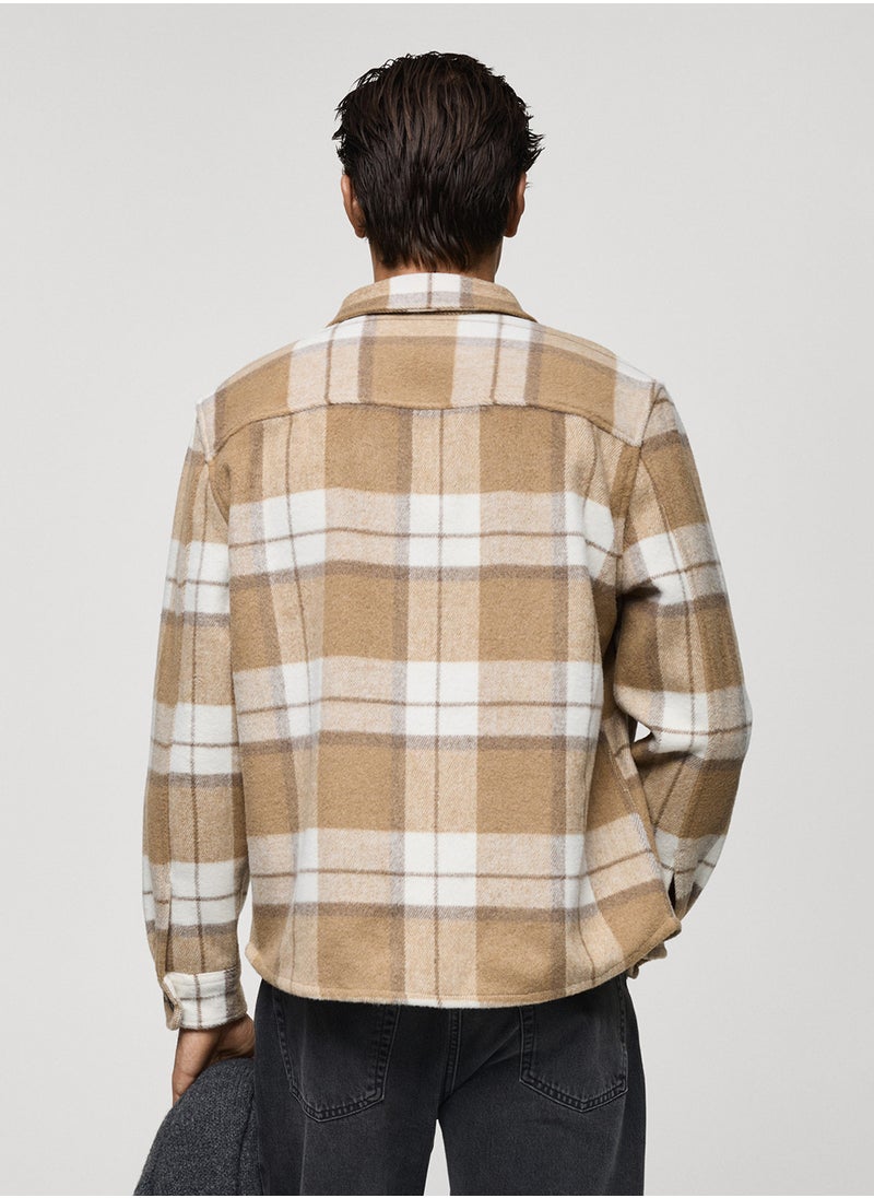 Mango Man - Check Flannel Overshirt - Image 1