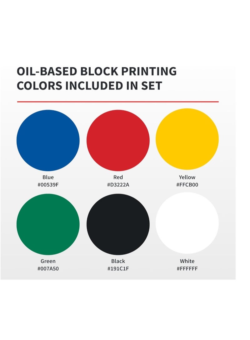 سبيد بول حبر طباعة بلوك زيتي مجموعة من 6 الوان 37 مل - Image 3