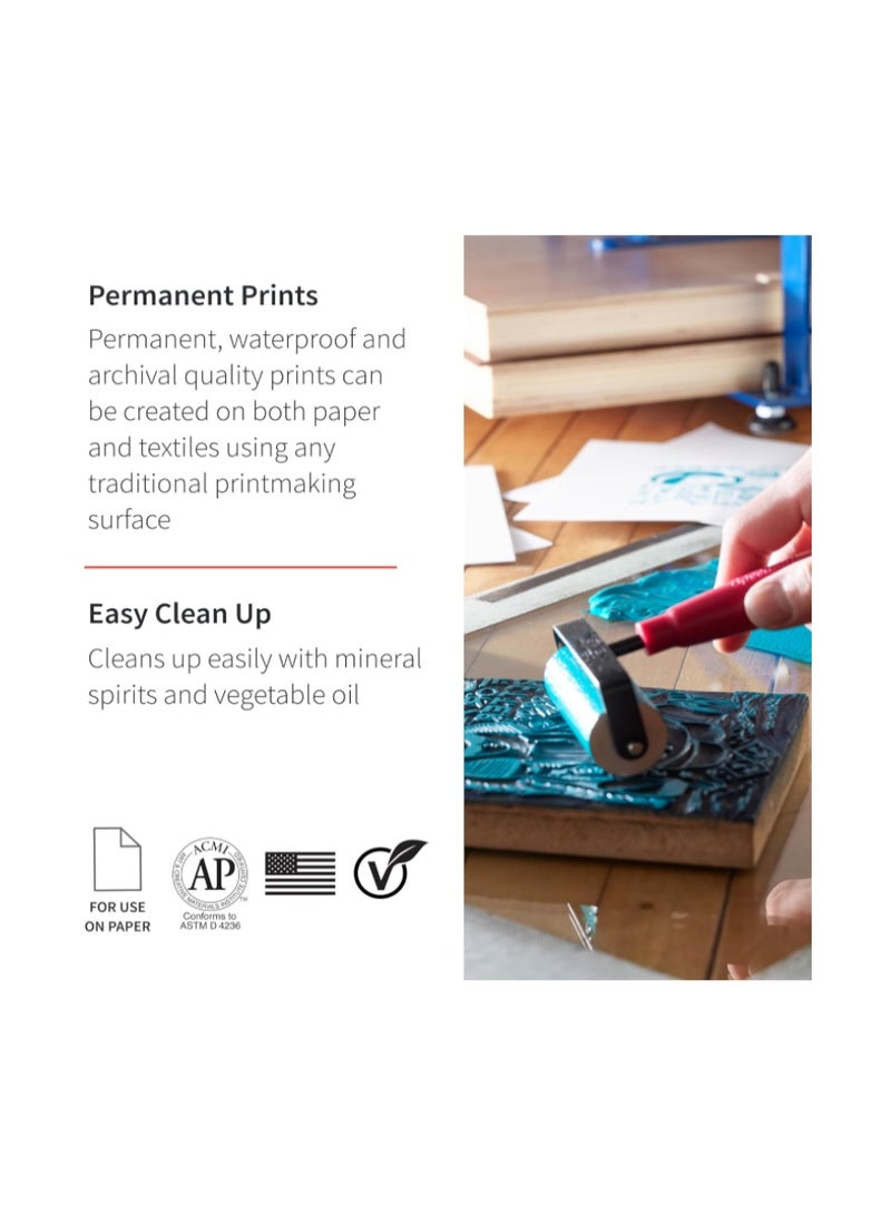 سبيد بول حبر طباعة بلوك زيتي مجموعة من 6 الوان 37 مل - Image 4