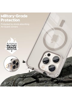 Generic Case Magnetic Crystal Clear For iPhone 15 Pro Max 6.7 Inch Case Compatible with Wirless Charger Not Yellowing Military Protection No.1 Strong Magnets Titanium  - Image 2