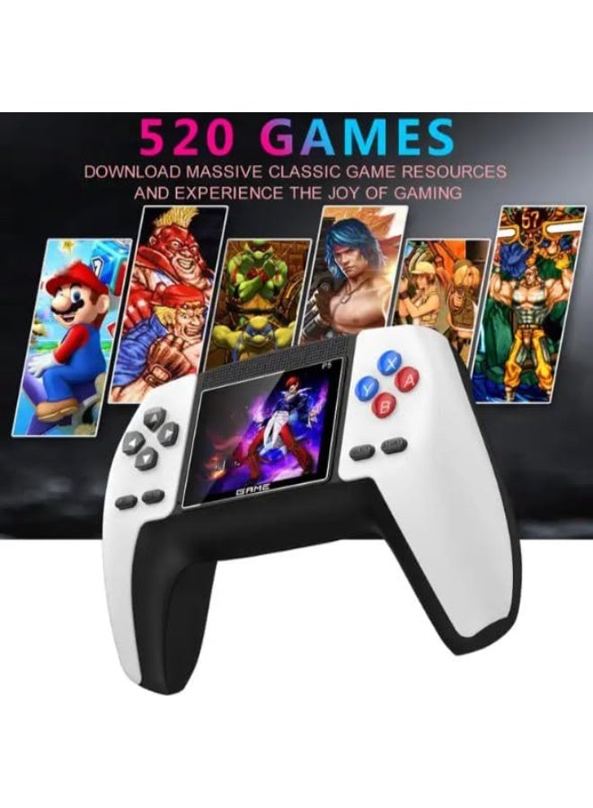 MUNTAQI P5 Retro Handheld Game Console – Built-in Classic Video Games Console for Kids, Portable Mini Game Box, Plug & Play TV Video Game System, Gift for Boys & Girls - Image 2