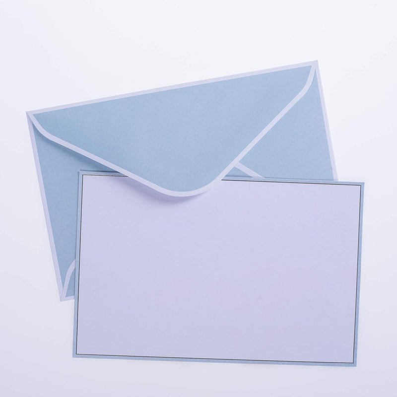 Graphique Brush Strokes Flat Notes – 50 Flat Note Cards with Matching Envelopes and Storage Box, Embellished in Gold Foil, 5.625” x 3.5” - Image 4