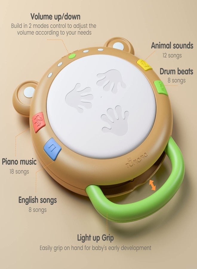 TUMAMA Baby Musical Toy, TUMAMA Electronic Drum Instruments with Light and Sound, Early Educational Development Songs Gift for Infants, Toddlers, Boys, Girls - Image 2