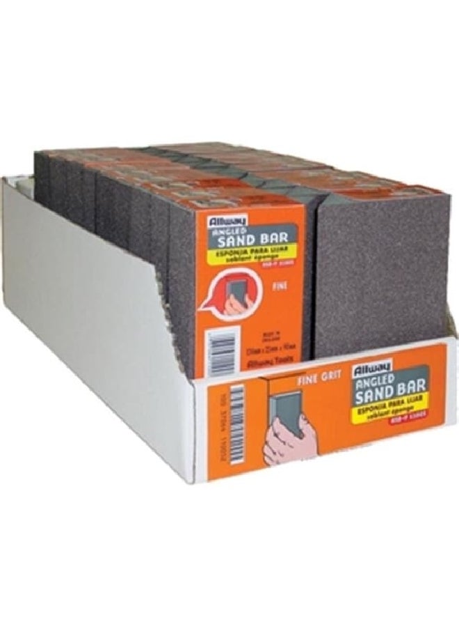 Allway Tool Fine Angled Edge Wet Or Dry Large Sandbar Charcoal Grey 5 x 3.5 Inch ASB-F - Image 2