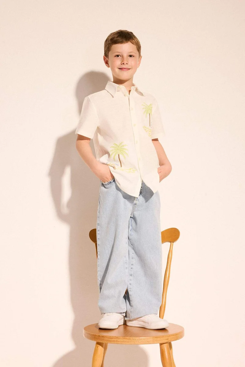 DeFacto Boy Balloon Fit Cotton Trousers