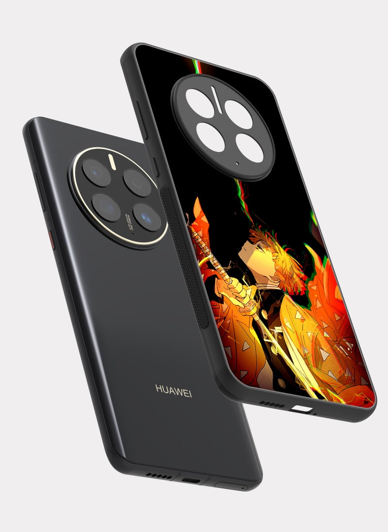 بكسلات كفر هواوي ميت 50 برو قاتل الشياطين زينيتسو برتقالي - Image 2