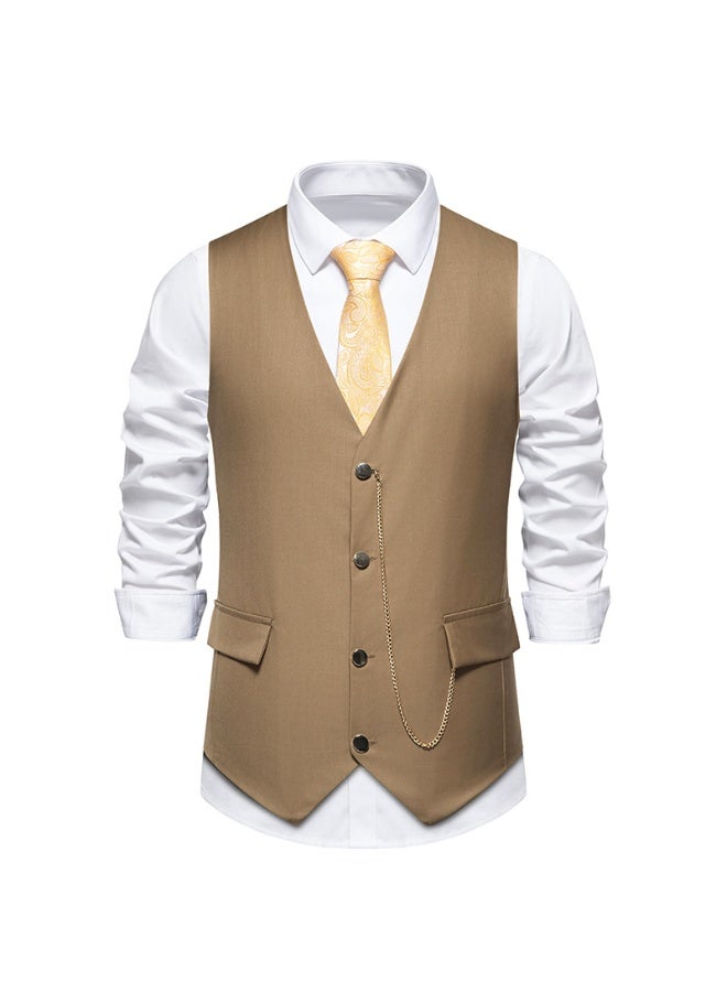 Shougu New Fashionable Casual Men's Suit Vest - Image 1