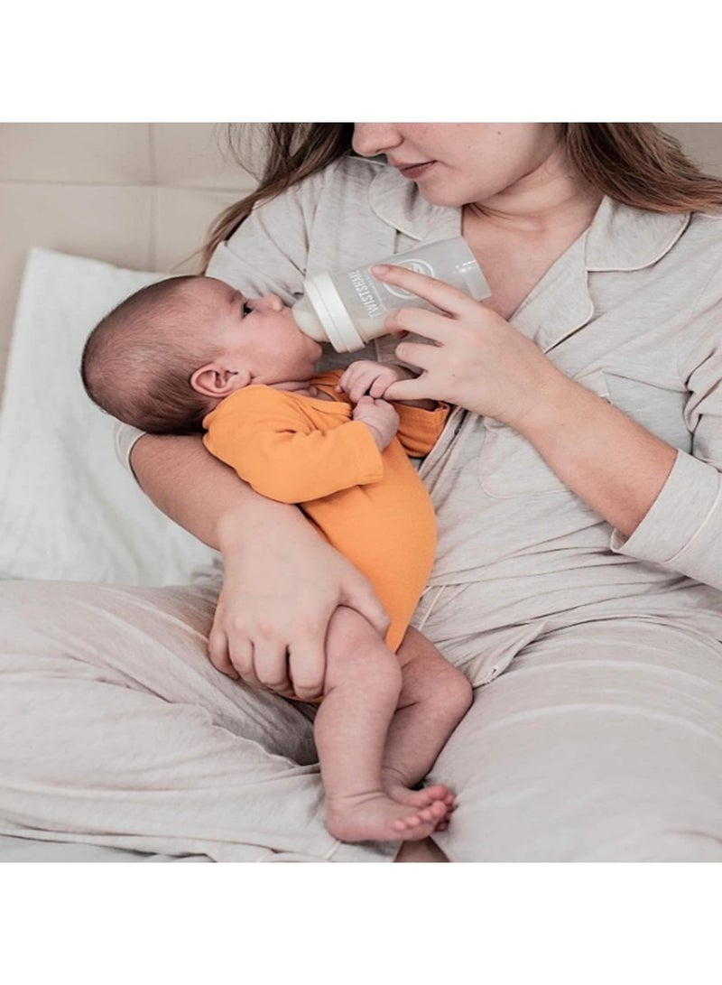 TWISTSHAKE Twistshake Anti-Colic Feeding Bottle 180ml - White - Image 3