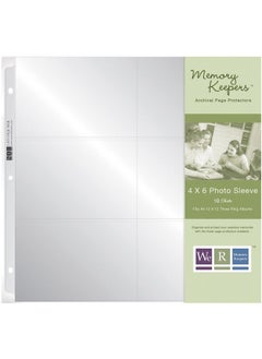 We R Memory Keepers Photo Sleeve Protectors 12X12 Inch 4X6 Inch Pockets 10 Pack Non Glare Compatible With Most 3 Ring Albums Perfect For Scrapbooking Document Storage And More  - Image 2