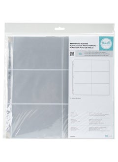 We R Memory Keepers Photo Sleeve Protectors 12X12 Inch 4X6 Inch Pockets 10 Pack Non Glare Compatible With Most 3 Ring Albums Perfect For Scrapbooking Document Storage And More  - Image 1