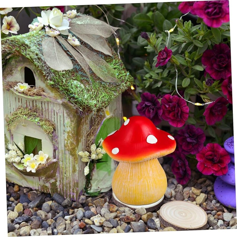 Healifty مخبأ مفاتيح فطر خارجي مخزن مخفي صندوق حامل مفاتيح زخرفي للحديقة - Image 5