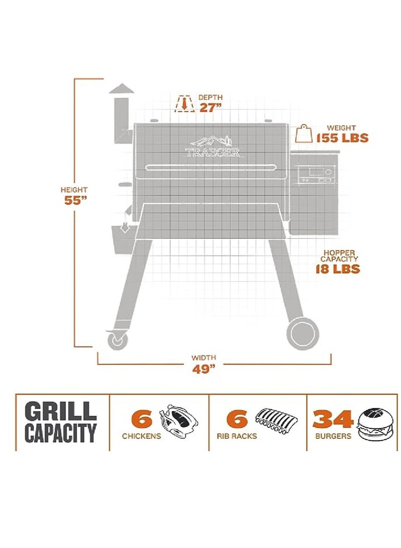 TRAEGER Pro 780 Pellet Grill Black - Image 5