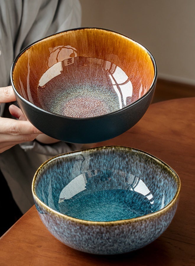 Premium Ceramic Soup Bowl - 28 oz Large Capacity, Flame Glaze High Quality Soup Bowl For Home & Restaurants, Perfect for Soup, Ramen, Cereal, Salad, Pasta - Image 4