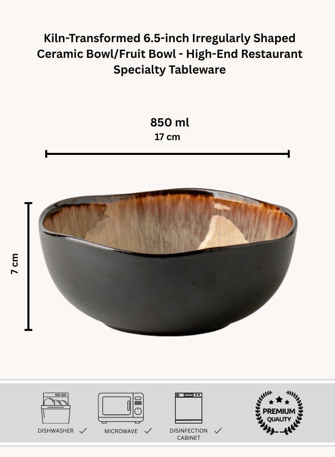 Premium Ceramic Soup Bowl - 28 oz Large Capacity, Flame Glaze High Quality Soup Bowl For Home & Restaurants, Perfect for Soup, Ramen, Cereal, Salad, Pasta - Image 3