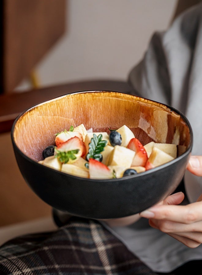 Premium Ceramic Soup Bowl - 28 oz Large Capacity, Flame Glaze High Quality Soup Bowl For Home & Restaurants, Perfect for Soup, Ramen, Cereal, Salad, Pasta - Image 2