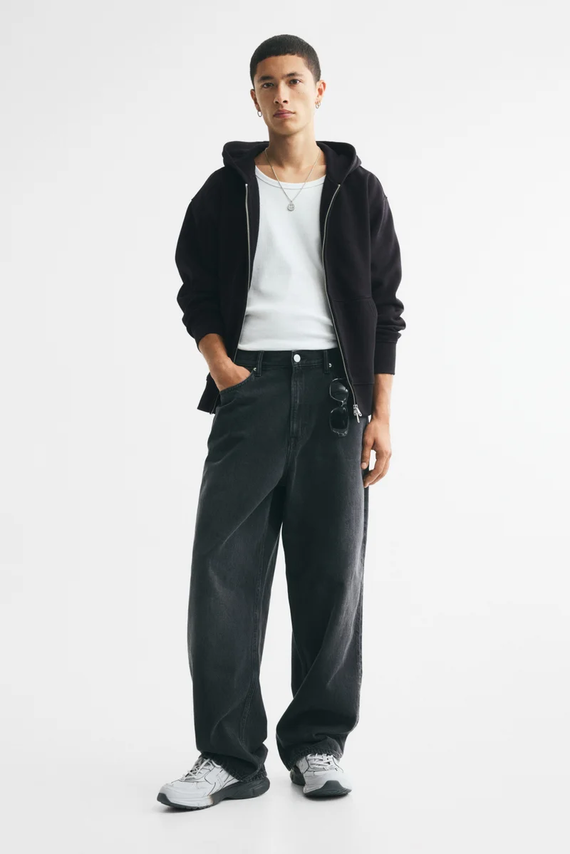 H&M Relaxed Fit Zip-through hoodie