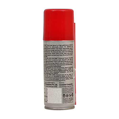 AUTO MATE AEROL Chain Lube Spray for Bikes |Chain Protector| | Bike Chain Lube | Chain Spray|for All Bikes & Cycles Grade 4102 (65gm/100ml). - Image 5