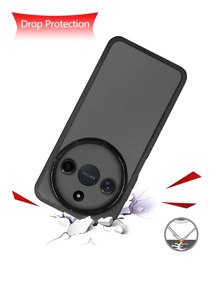 Wtech Honor X9c Smart 5G 2024 Soft Transparent TPU Silicone Ultra Thin Phone Stylish Electroplated Camera Border Back Case Cover - Black  - Image 3