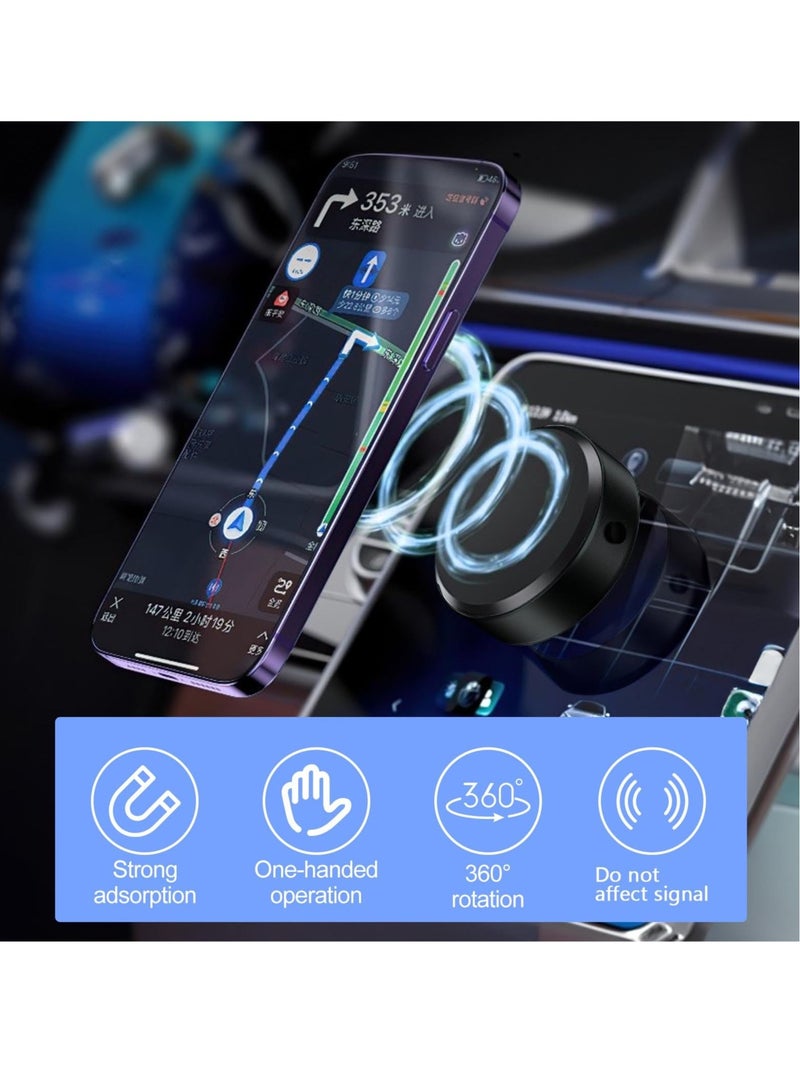 Excefore Magnetic Car Suction Cup Holder Mount,360°Rotation Magnetic Car Cell Phone Holder,Suction Cup Car Phone Mount,Universal Adjustable Windshield Dashboard Mobile Phone Holder - Image 2