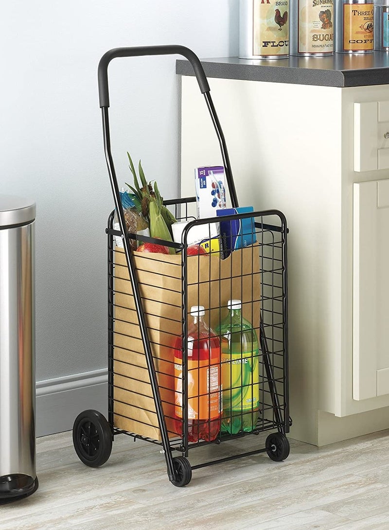 DubaiGallery Shopping Utility Transit Hand Cart Large - Black - Image 2