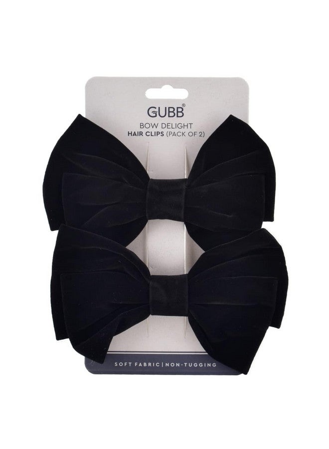 GUBB Bow Delight Hair Clips Set For Girls & Women Hair Clips/Pins/Hair Accessories For Girls & Women (2 Piece Bow Ribbon Clips) - Image 5