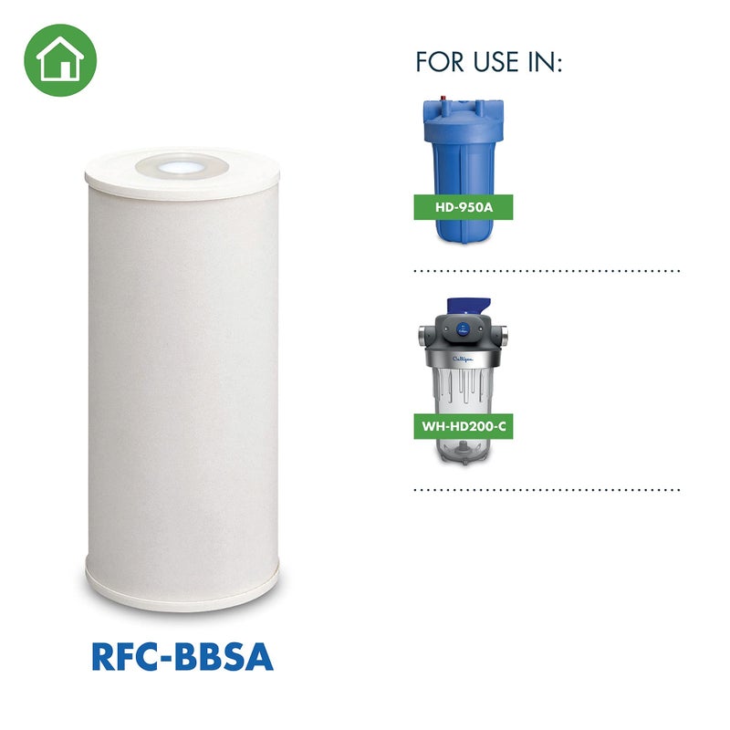 Culligan RFC-BBSA 25 Micron Whole House Water Filter for Sediment, 10" x 4.5" Compatible Replacement for FXHTC, W50PEHD, GXWH40L, GXWH35F, GNWH38S, WFHD13001 (Pack of 1) - Image 2