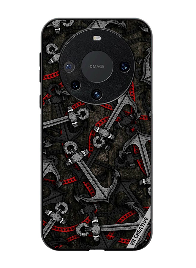 VR CREATIVE Protective Case Cover For Huawei Mate 60 Pro Plus Anchor Leggings Design Multicolour - Image 1