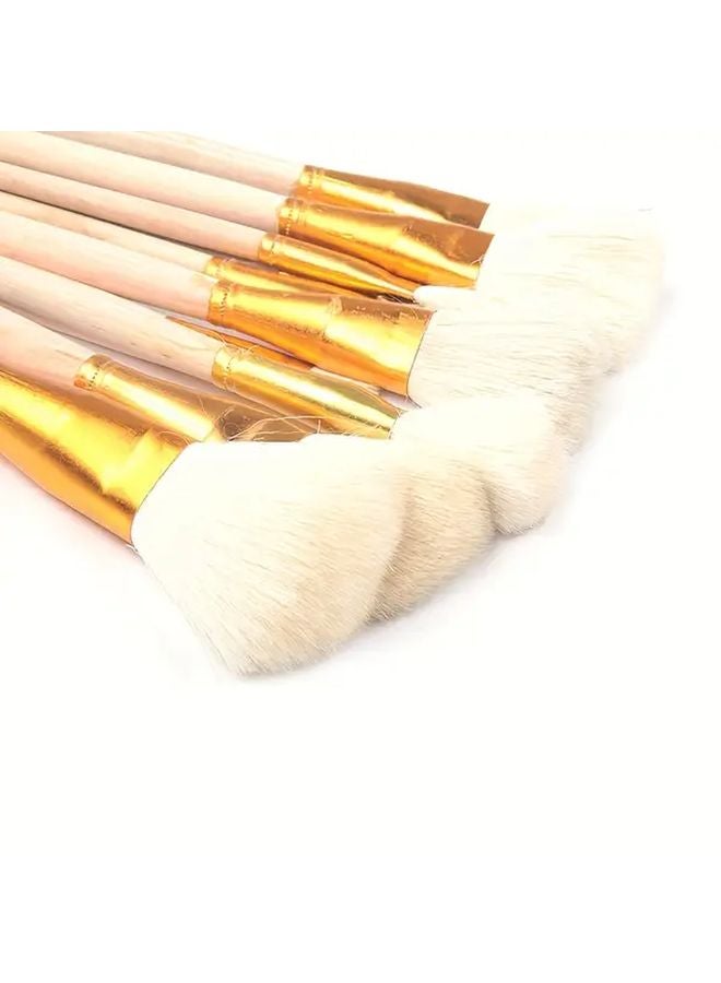 S20 Model Soft Tip Wool Brush For Ceramic Watercolor Oil Painting Wooden Handle - Image 5