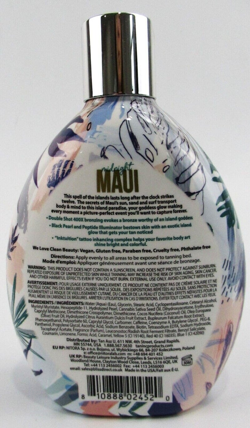 Brown Sugar TAN ASZ U Midnight Maui Double Shot 400X Bronzer - 13.5 oz - Image 2