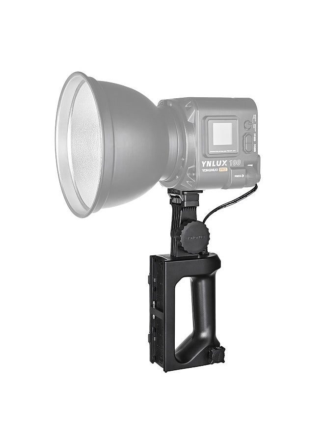 YONGNUO NP-F Battery Handle Power Supply Base for YNLUX100/ YNLUX100 Pro LED Video Light  - Image 5