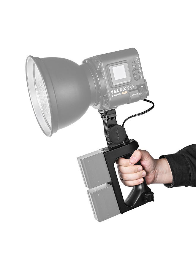 YONGNUO NP-F Battery Handle Power Supply Base for YNLUX100/ YNLUX100 Pro LED Video Light  - Image 4