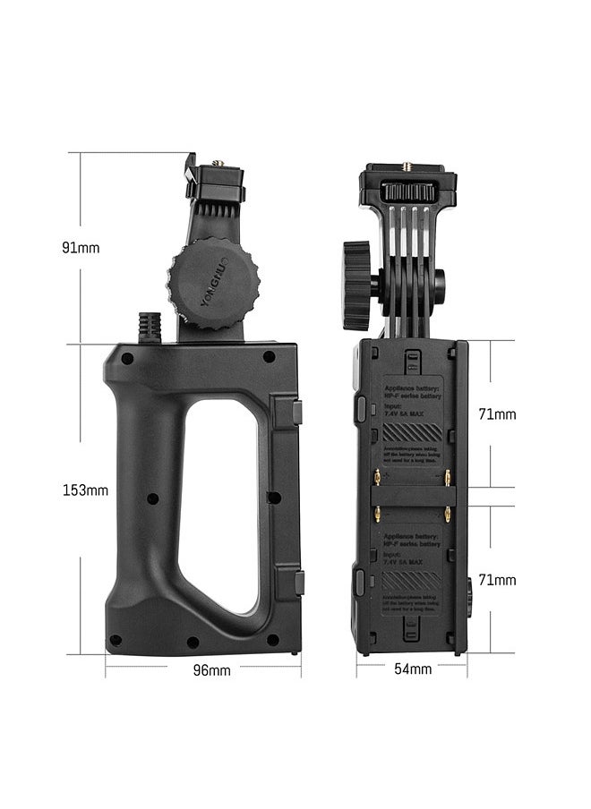 YONGNUO NP-F Battery Handle Power Supply Base for YNLUX100/ YNLUX100 Pro LED Video Light  - Image 2