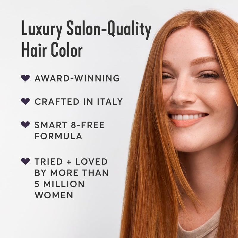 Madison Reed مجموعة لون الشعر المتألق من ماديسون ريد - 5RV أحمر غارنيت داكن مع درجات أرجوانية حمراء زاهية (غارنيت ريميني) صبغة شعر دائمة بألوان زاهية، خالية من PPD وخالية من الأمونيا، 1 عبوة - Image 3