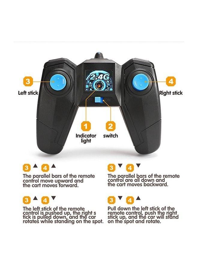 VORTEX - Remote Control Car 4WD RC Stunt Car 360°Rotating Double Side Flips High Speed Rechargeable 2.4Ghz Black - Image 1