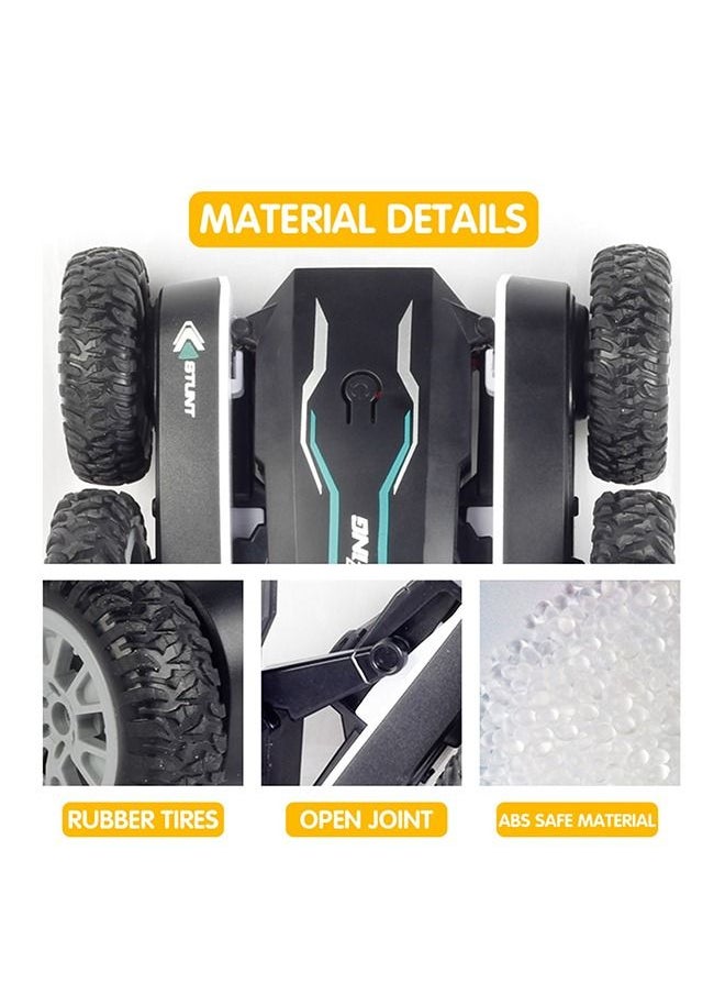 VORTEX - Remote Control Car 4WD RC Stunt Car 360°Rotating Double Side Flips High Speed Rechargeable 2.4Ghz Black - Image 1