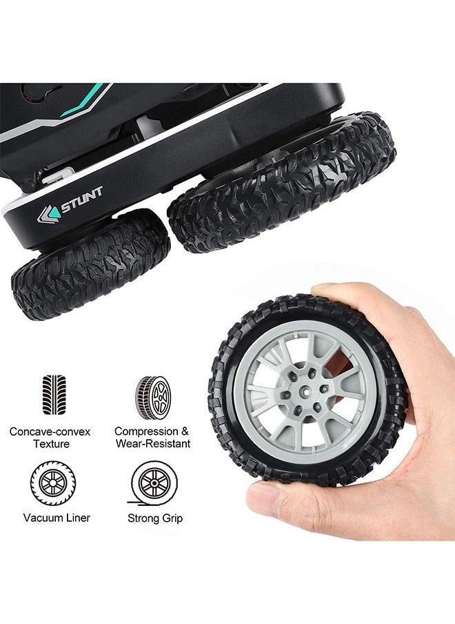VORTEX - Remote Control Car 4WD RC Stunt Car 360°Rotating Double Side Flips High Speed Rechargeable 2.4Ghz Black - Image 1