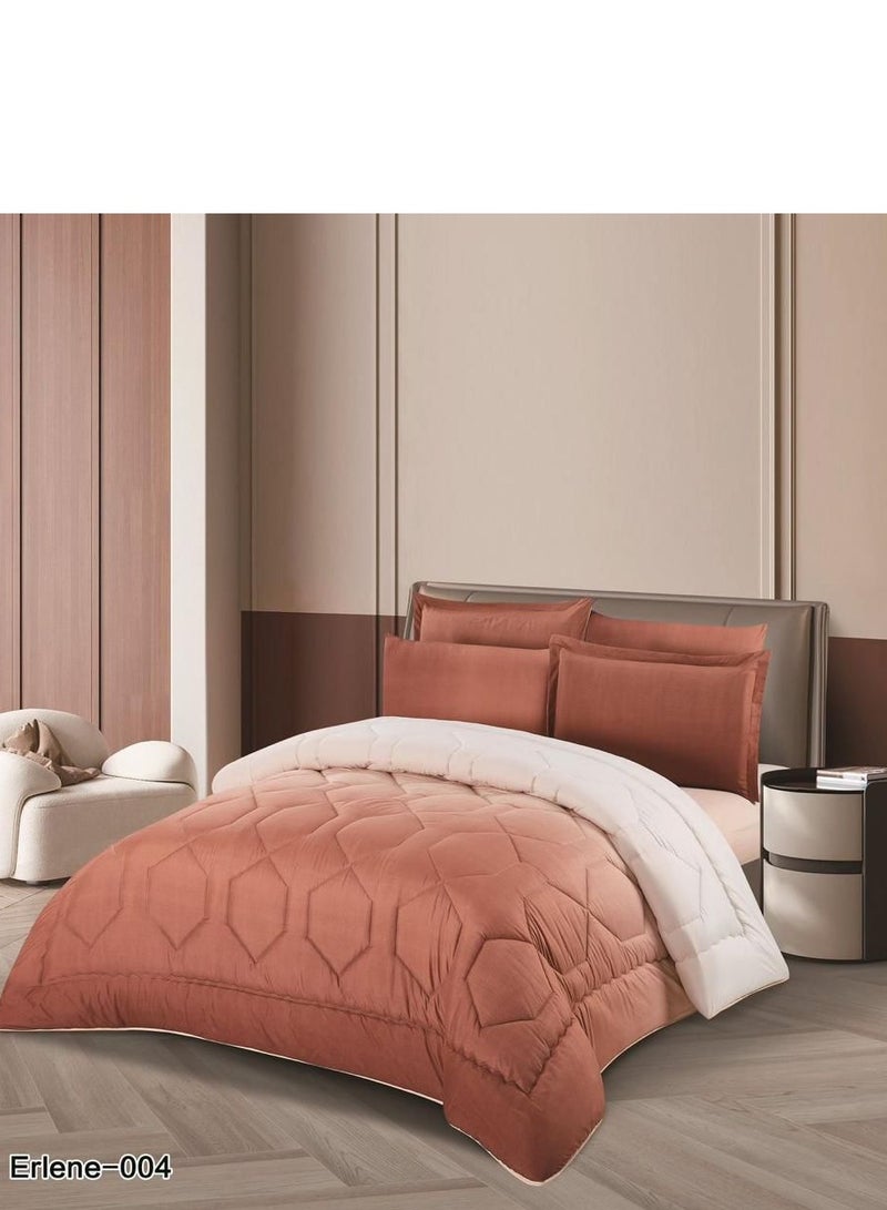 A plain summer double bedspread, luxury for you and elegance for your room, 6 pieces. Hurry up and order.