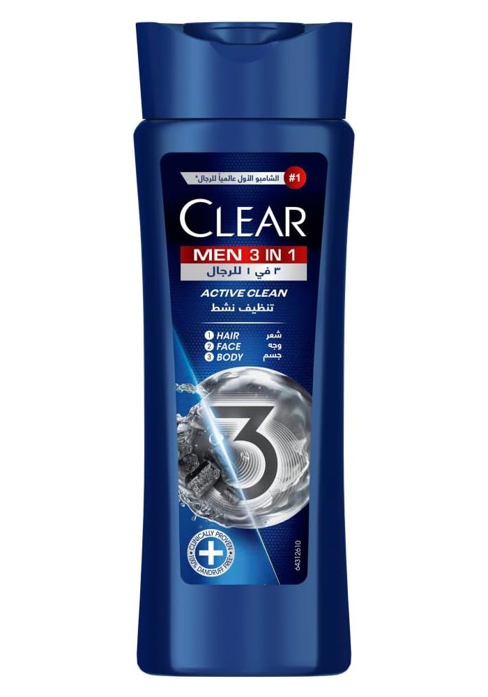 Clear Men 3 in 1 Anti-Dandruff Shampoo - Image 1