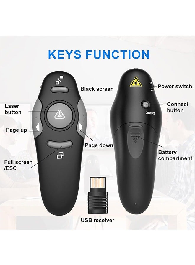 Generic Laser Pointer Wireless Presenter RF 2.4G Hz With USB Remote Control Powerpoint Presentation Flip Pen  - Image 2