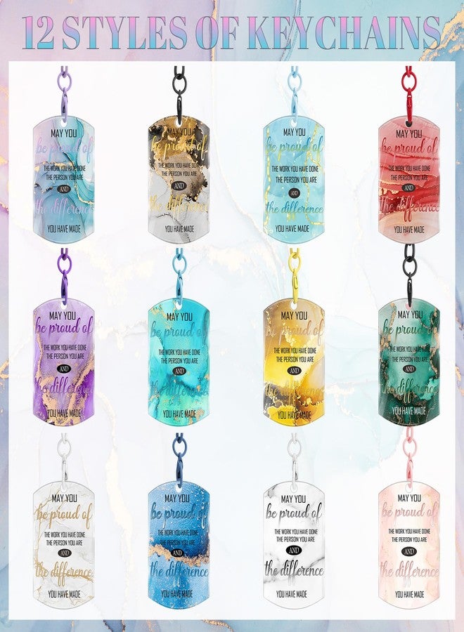 سوريو مجموعة شوريو من 12 قطعة من سلاسل المفاتيح الملهمة لعيد الميلاد، هدايا شكر وتقدير للموظفين، هدايا تقديرية ملهمة لزملاء العمل وفريق العمل - Image 3