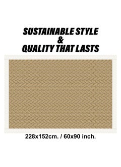 Kuber Industries Kuber Industries Dining Table Cover | Kitchen Dining Tablecloth | 6 Seater Dining Table Cover | Dining Table Cover for Hall Décor | Carry Design Tablecloth | DTC | 60x90 | Golden  - Image 3