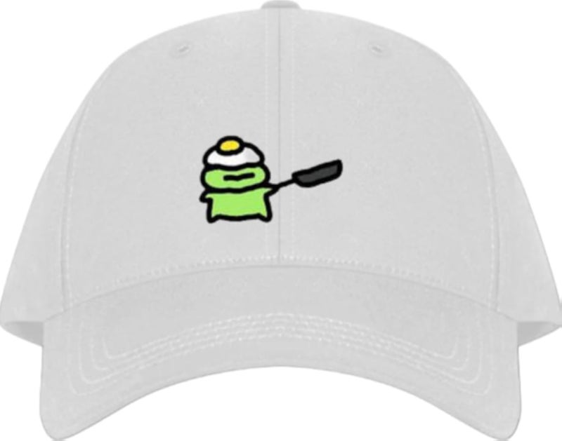 Frog Plain unisex baseball cap White 29