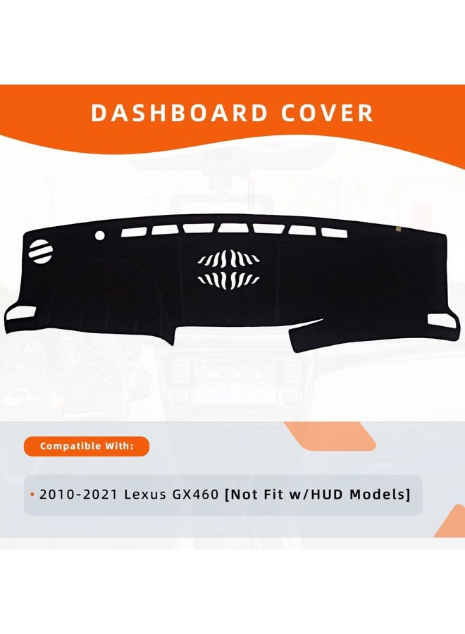 KEYOOG Flannel Dashboard Cover Nonslip Car Dash Board Mat Fit for 2014-2021 Lexus GX460 Sunshade No-Glare Non-Slip Pad Carpet Sunshield Protector (Without for HUD) - Image 2