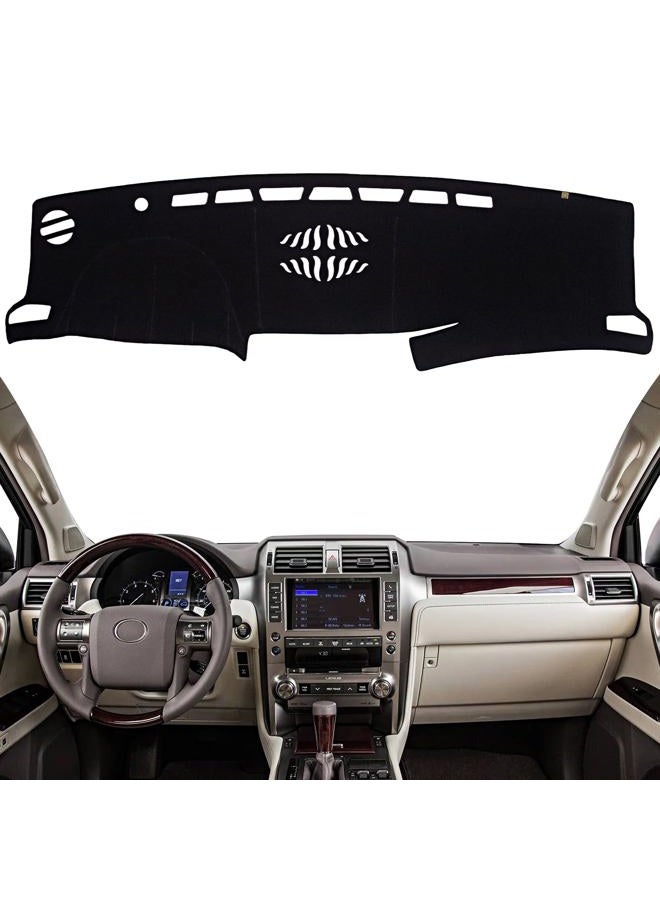 KEYOOG Flannel Dashboard Cover Nonslip Car Dash Board Mat Fit for 2014-2021 Lexus GX460 Sunshade No-Glare Non-Slip Pad Carpet Sunshield Protector (Without for HUD) - Image 1