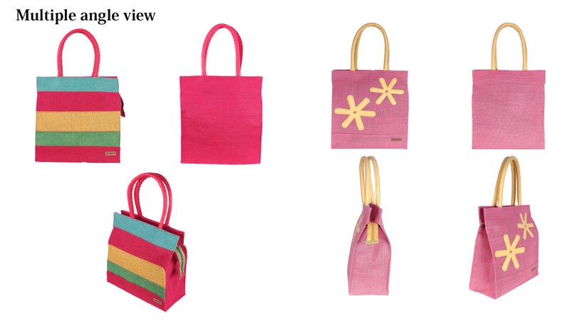 FOONTY Daily Use Tote Bag/Grocery Bag/Gym Bag/Lunch Bag(Multicolor,FAB-34A) - Image 3
