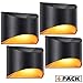 LeiDrail LeiDrail Solar Step Lights Outdoor Deck Fence Stair Warm Light Sun Powered LED Illuminated Landscape Lighting  - Image 2