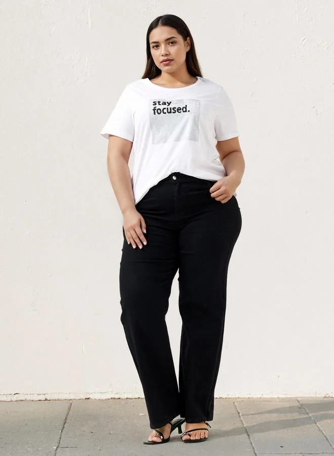  أولا بوبكن Plus Size Ulla Popken Printed T-shirt