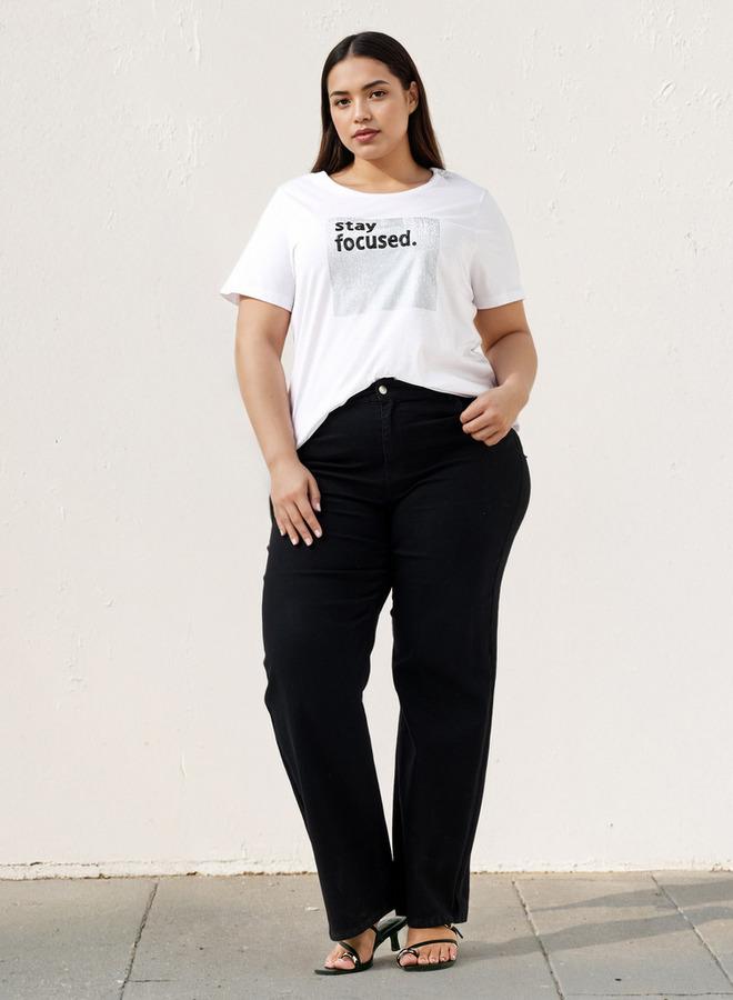 Ulla Popken Plus Size Ulla Popken Printed T-shirt - Image 2