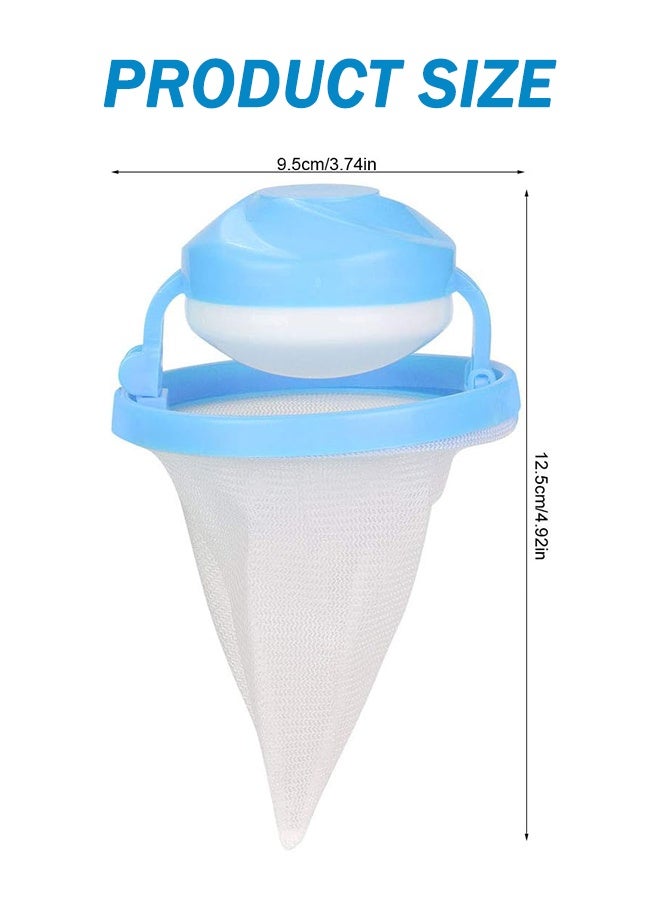 3 PCS Washing Machine Hair Removal Catcher Filter Mesh Pouch Cleaning Ball Bag Dirty Fibers Collector Filter Laundry Ball Disc Hair Catcher Washing Machine Pet  - Image 5