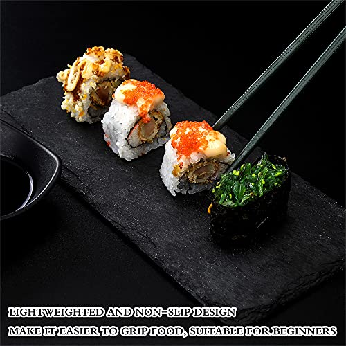 HuaLan Colorful Fiberglass Chopsticks, Dishwasher Safe Chopstick, Reusable Non-slip Chop Sticks, 9 1/2 Inches, 5 Pairs, Colorful - Image 2